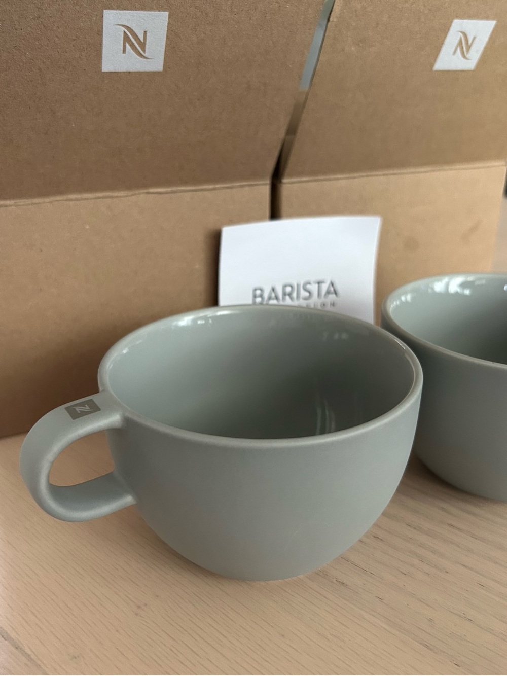 Nespresso Barista Collection Matte Gray Espresso Cups
